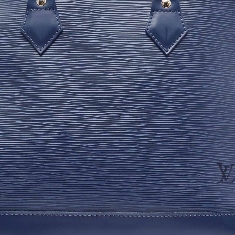 Louis Vuitton Myrtille Blue Epi Leather Alma Pm Bag - Barde - Image 4