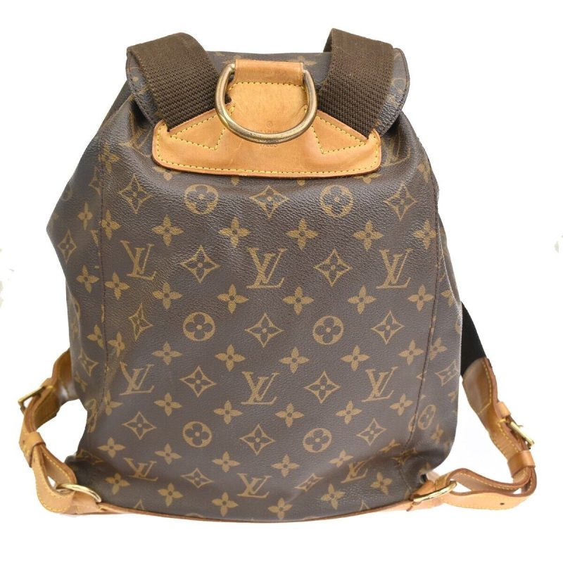 Louis Vuitton Montsouris Gm  Canvas Backpack Bag - Barde - Image 2