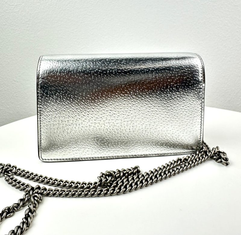 Gucci GG Dionysus Super Mini Bag Silver - Barde - Image 6
