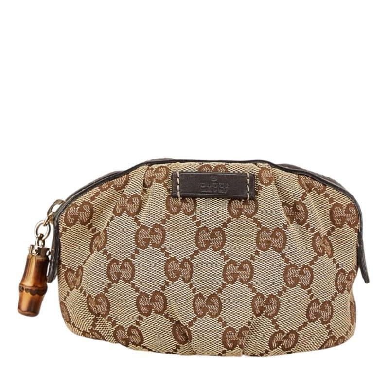 Gucci   Canvas Leather Pouch (Pre-Owned) - Barde