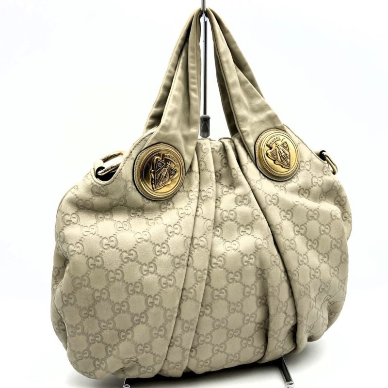 Gucci  ivory Off- Leather Handbag Tote Bag (Pre-Owned) - Barde - Image 2
