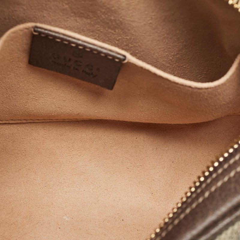 Gucci /brown Gg Supreme Canvas And Leather Ophidia Belt Bag - Barde - Image 5