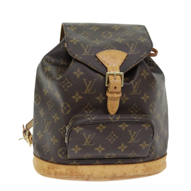 Louis Vuitton Montsouris Mm  Canvas Backpack Bag - Barde