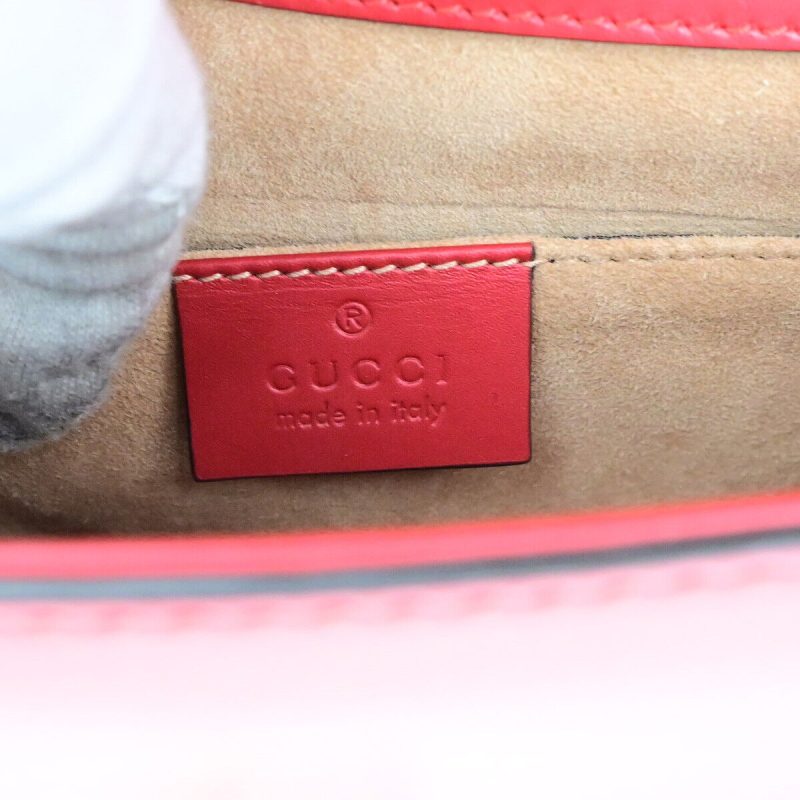 Gucci Sylvie  Leather Shoulder Bag () - Barde - Image 6