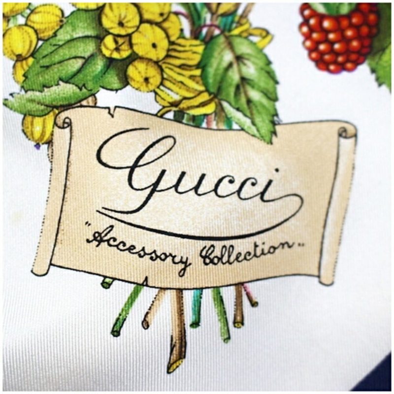 Gucci Navy  Silk Scarf (Pre-Owned) - Barde - Image 6