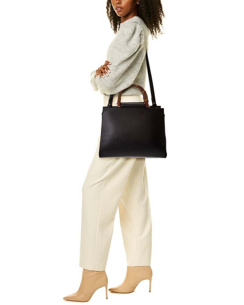 Gucci Nymphea Leather Top Handle Tote - Barde - Image 4