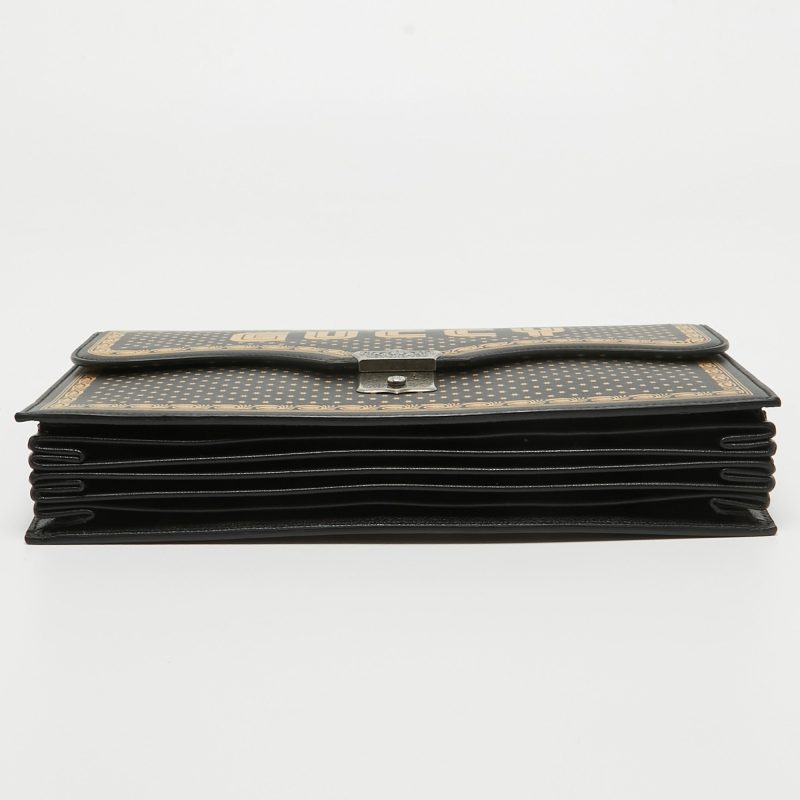 Gucci  Leather Printed Guccy Portfolio Clutch - Barde - Image 4