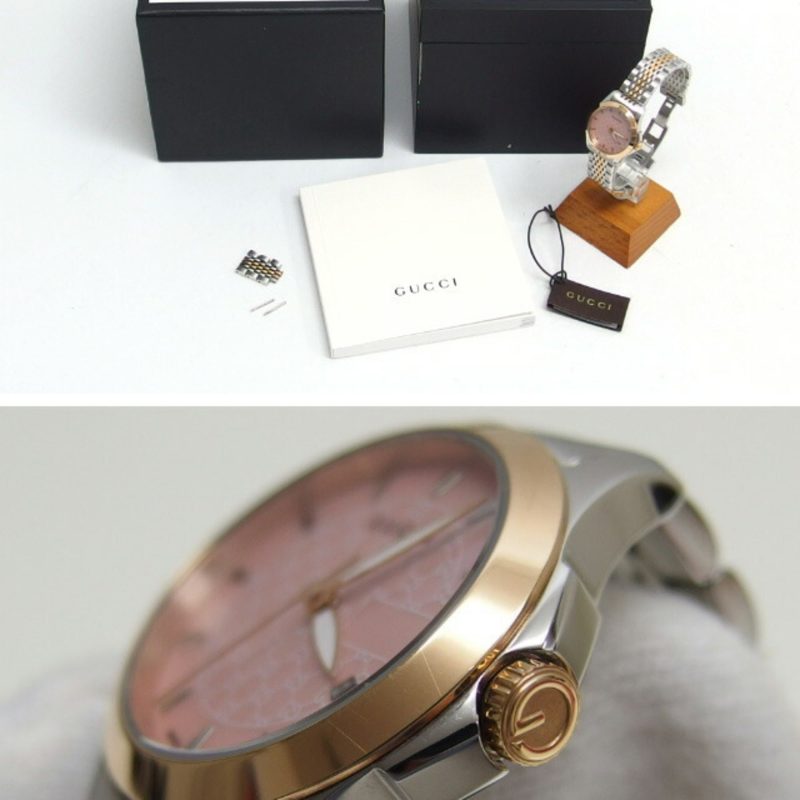 Gucci pink  Plated Stainless Steel Wristwatch (Pre-Owned) - Barde - Image 6