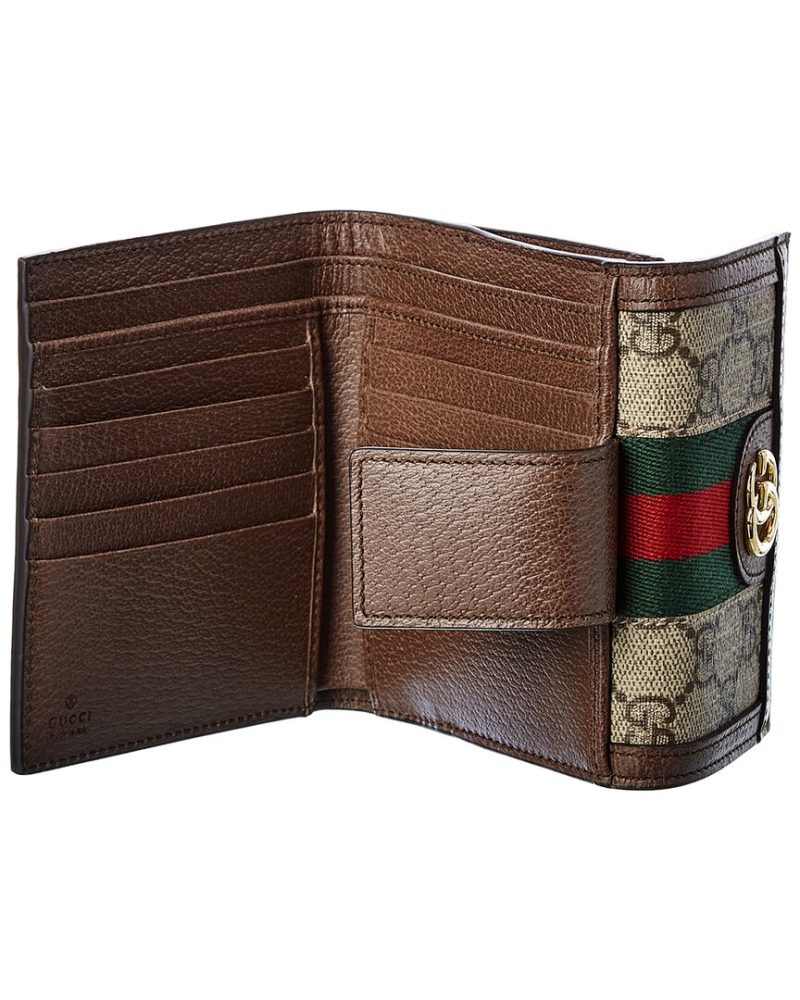 Gucci Ophidia GG Supreme Canvas & Leather French Wallet - Barde - Image 3