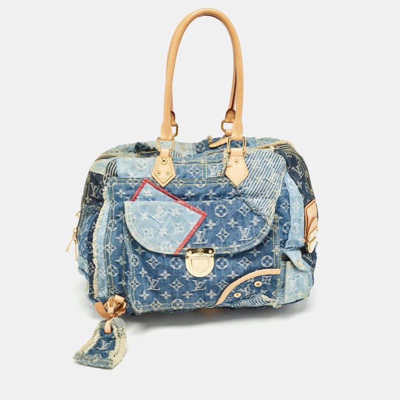 Louis Vuitton Monogram Patchwork Denim Bowly Bag - Barde