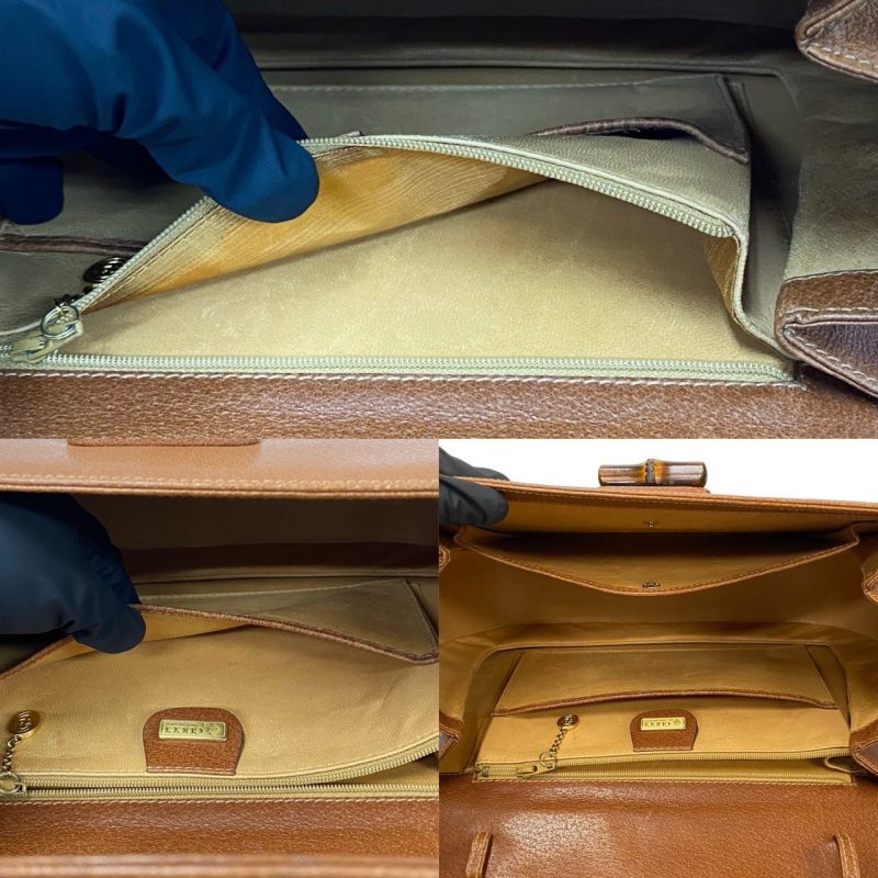 Gucci Leather Bamboo Turnlock Handbag - Barde - Image 10