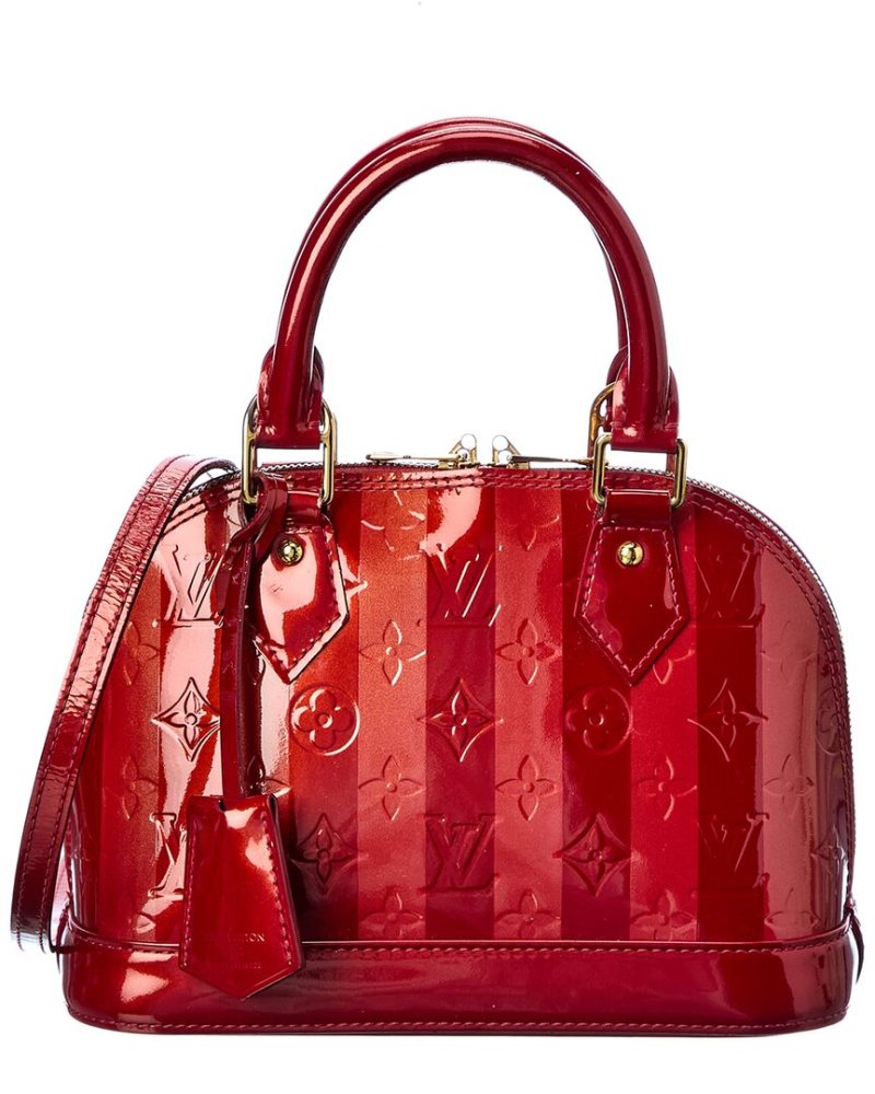Louis Vuitton Red Monogram Vernis Leather Alma BB ( ) - Barde