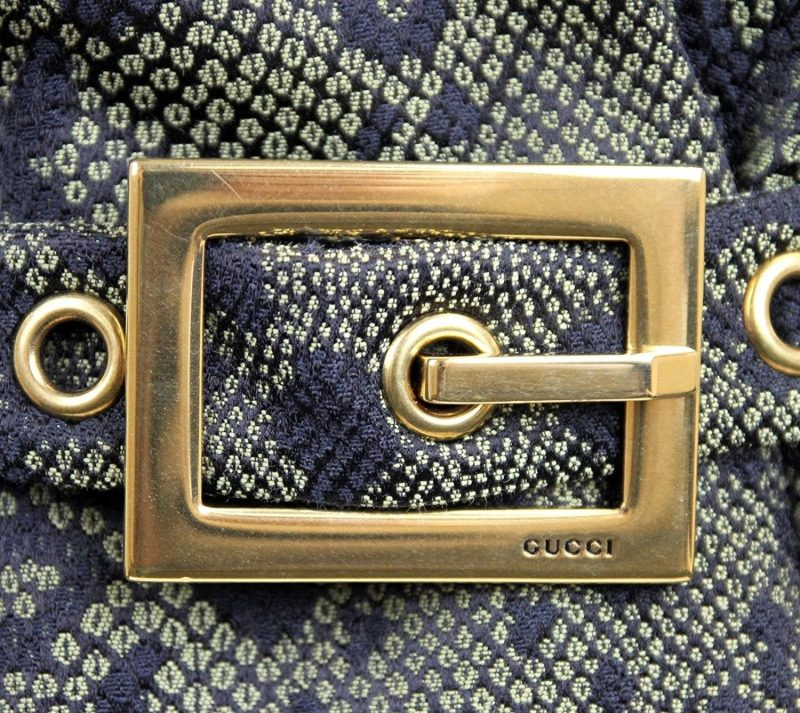 Gucci Women's  Cotton Silk Acrylic Print Belt Runway Blazer Jacket - Barde - Image 4
