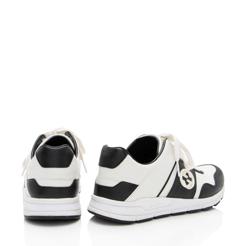 Gucci Leather Interlocking G Sneakers - Barde - Image 3