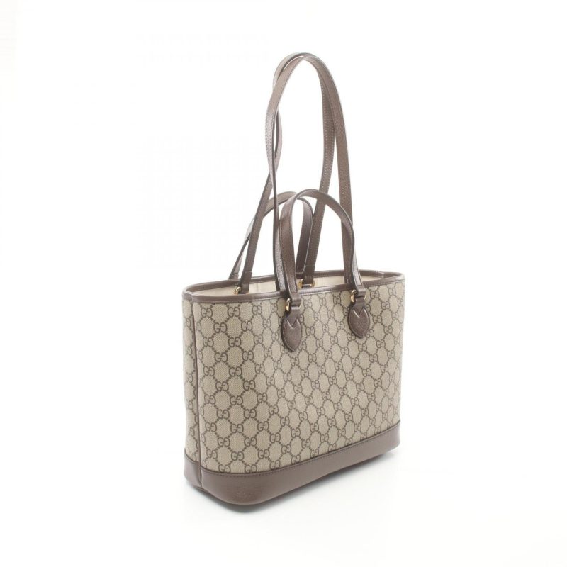 Gucci   Pvc Coated Canvas Leather Tote Bag (Pre-Owned) - Barde - Image 3