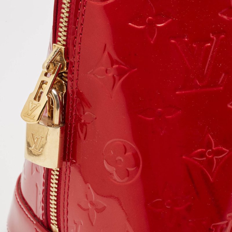 Louis Vuitton Pomme D’amour Monogram Vernis Alma Gm Bag - Barde - Image 4