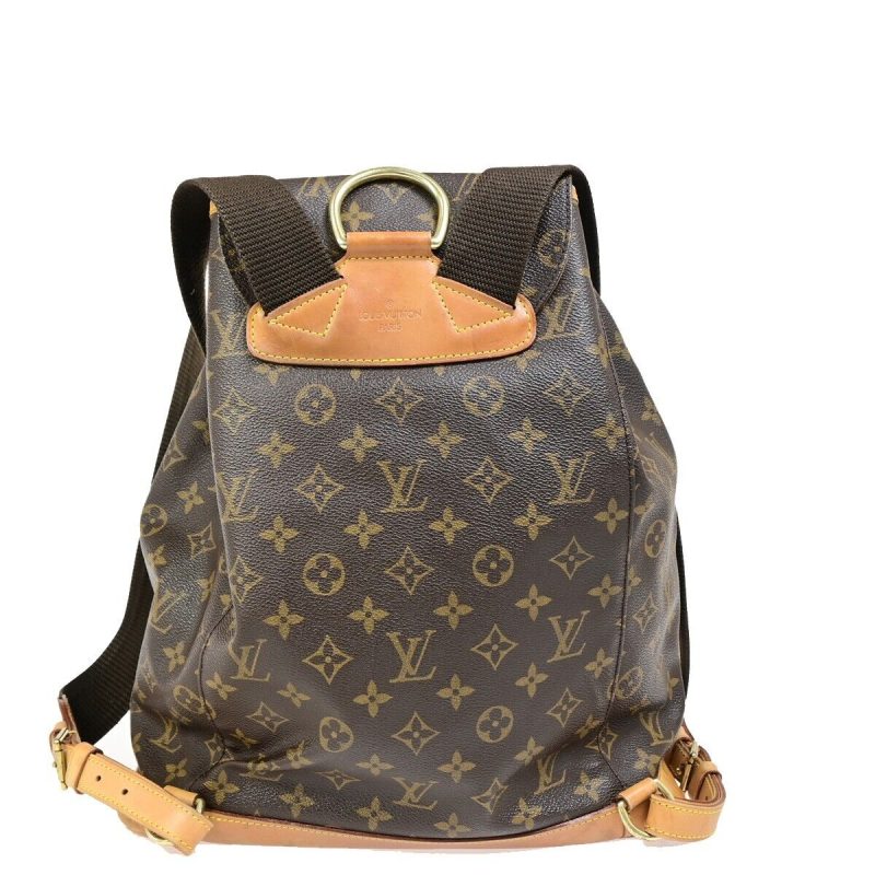 Louis Vuitton Montsouris Gm  Canvas Backpack Bag - Barde - Image 2
