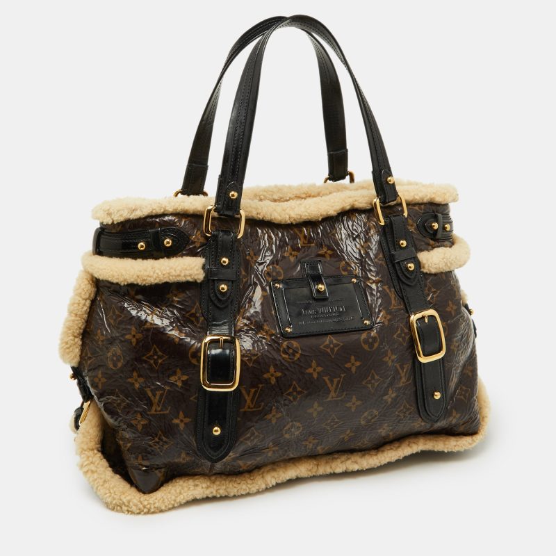 Louis Vuitton Monogram Limited Edition Shearling Sac Thunder Bag - Barde - Image 2
