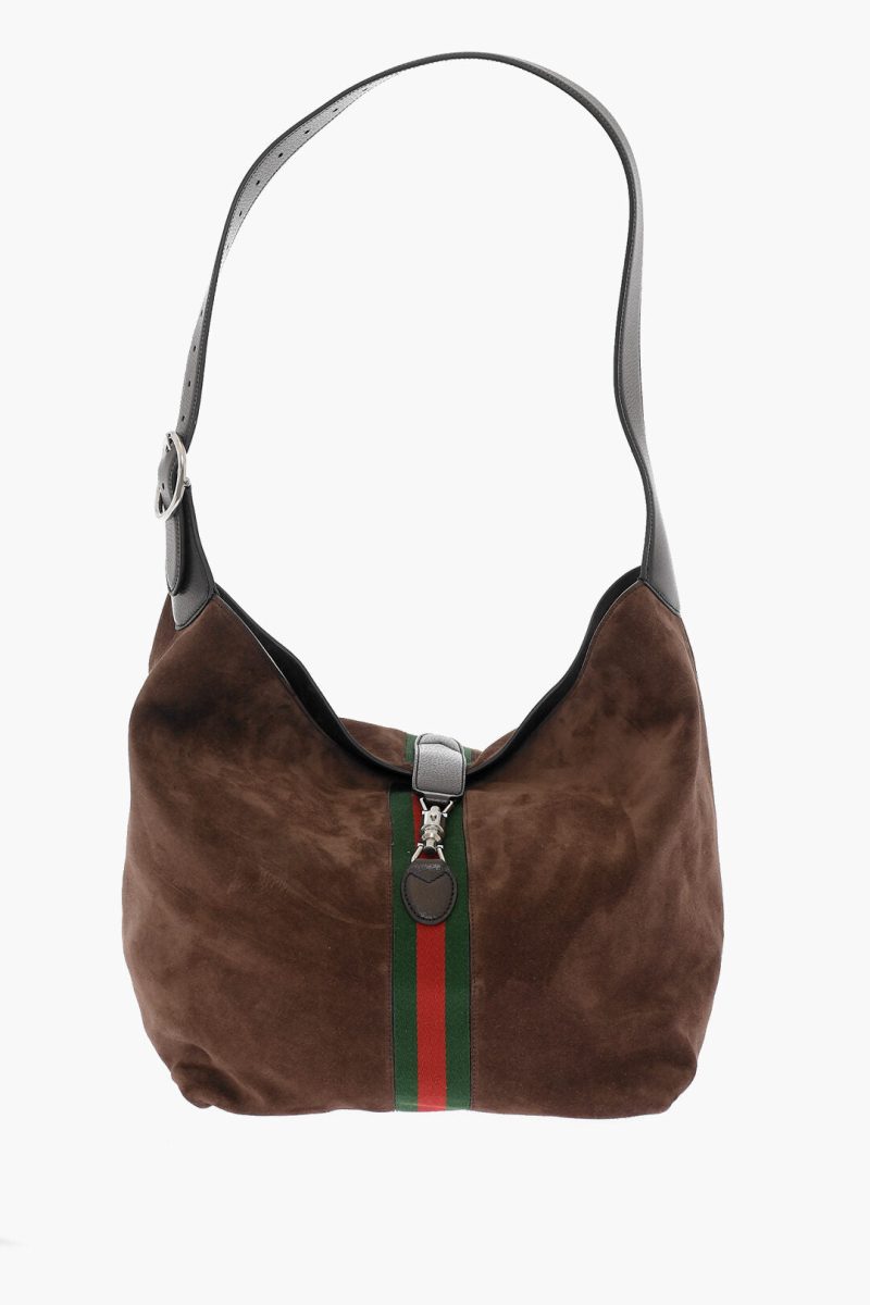 Gucci Suede Jackie Shoulder Bag With Removable Pouch - Barde
