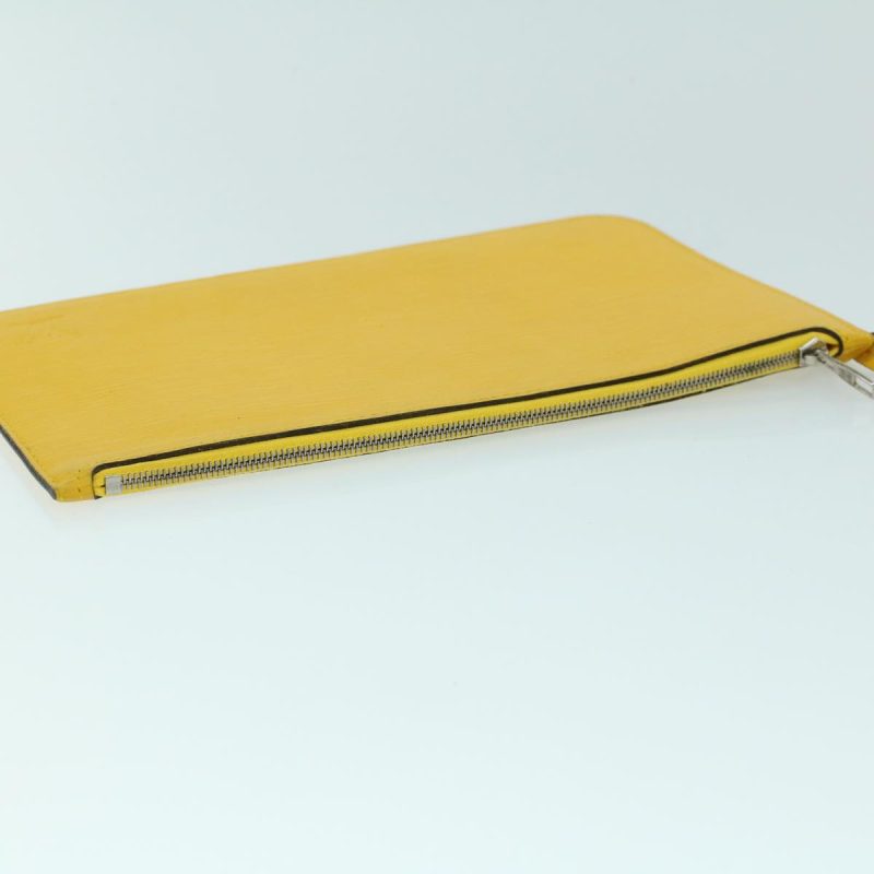 Louis Vuitton Pochette Neverfull  Leather Clutch Bag - Barde - Image 4