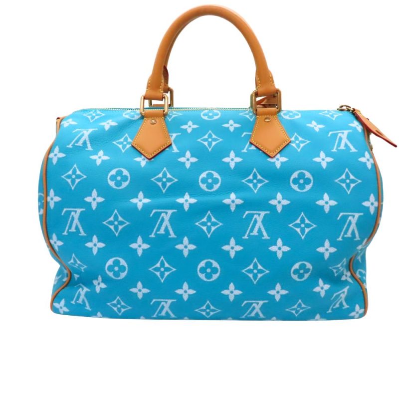 Louis Vuitton Turquoise Speedy 40 Shoulder Bag - Barde - Image 3