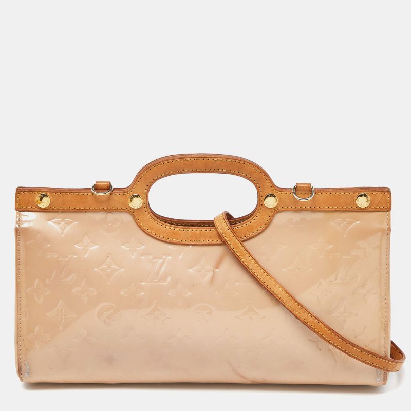 Louis Vuitton Rose Florentine Monogram Vernis Roxbury Drive Bag - Barde