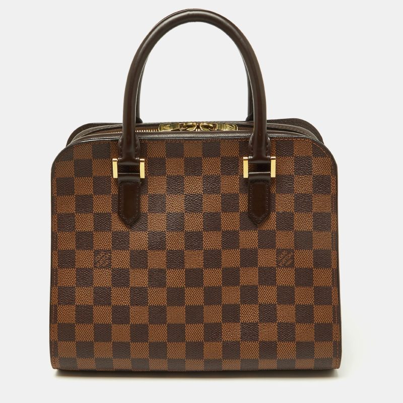 Louis Vuitton Damier Ebene Canvas And Leather Triana Bag - Barde - Image 3