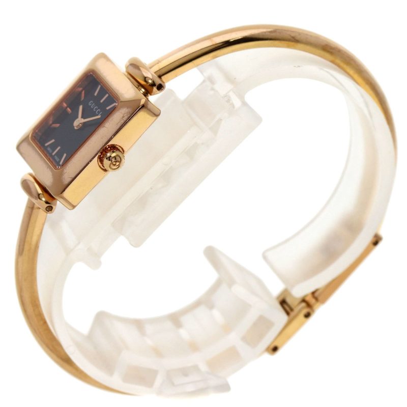 Gucci pink  Plated Wristwatch (Pre-Owned) - Barde - Image 2