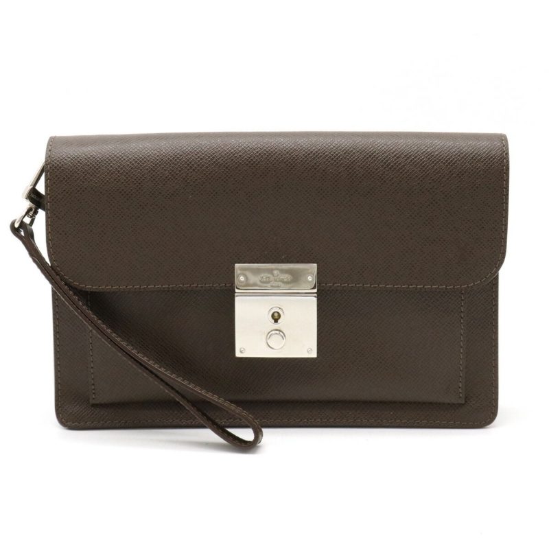 Louis Vuitton Selenga  Leather Clutch Bag - Barde