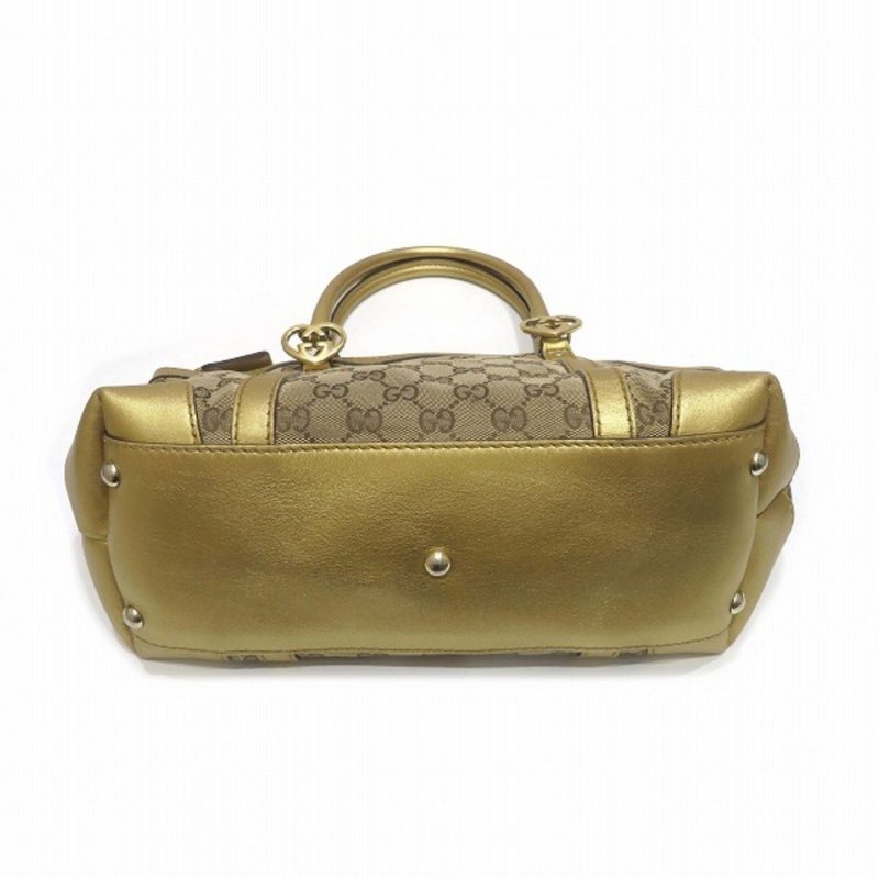 Gucci   Canvas Leather Tote Bag (Pre-Owned) - Barde - Image 3