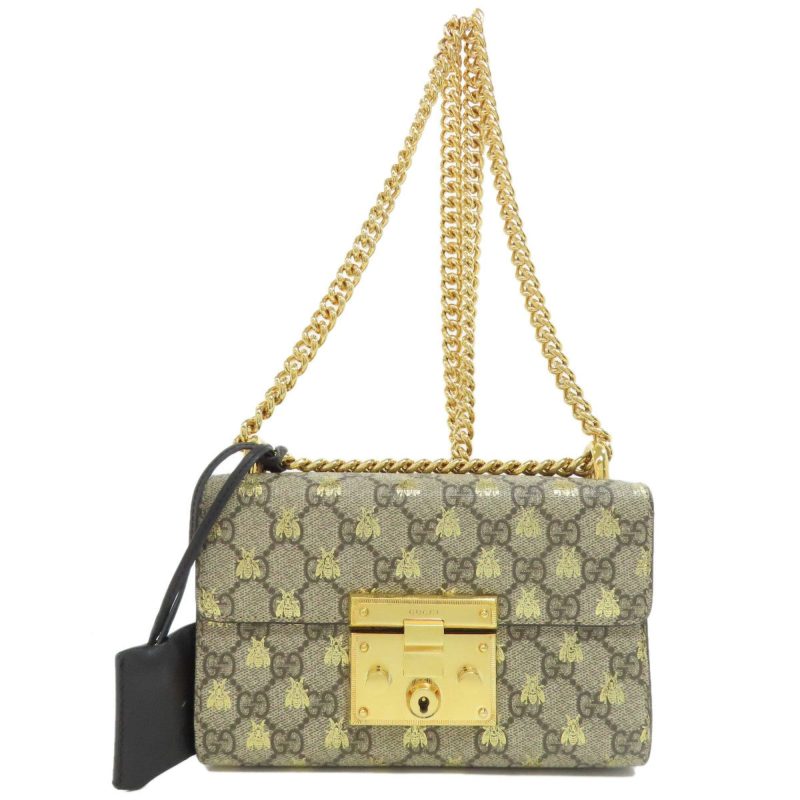Gucci Padlock   Leather Shoulder Bag (Pre-Owned) - Barde