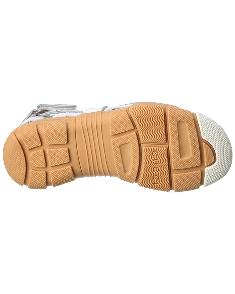 Gucci Leather & Mesh Sandal - Barde - Image 4