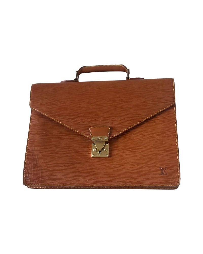 Louis Vuitton Serviette Conseiller Briefcase in Brown Epi Leather - Barde - Image 2