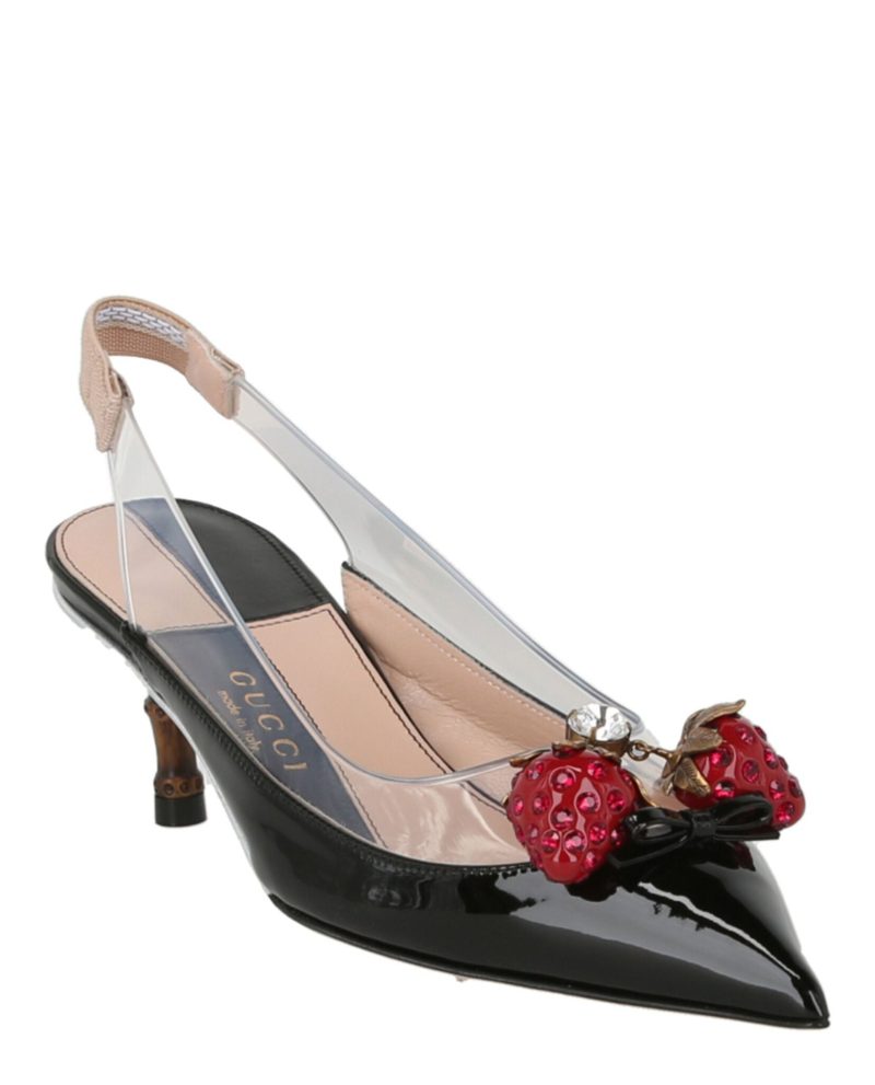 Gucci Eleanor Strawberry Plexi Heels - Barde - Image 2