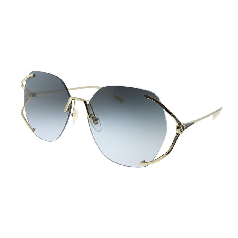 Gucci  GG 0651S 002 Womens Oval Sunglasses - Barde