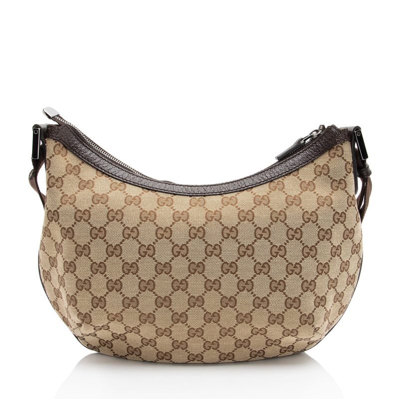 Gucci GG Canvas Half Moon Medium Messenger - Barde - Image 3