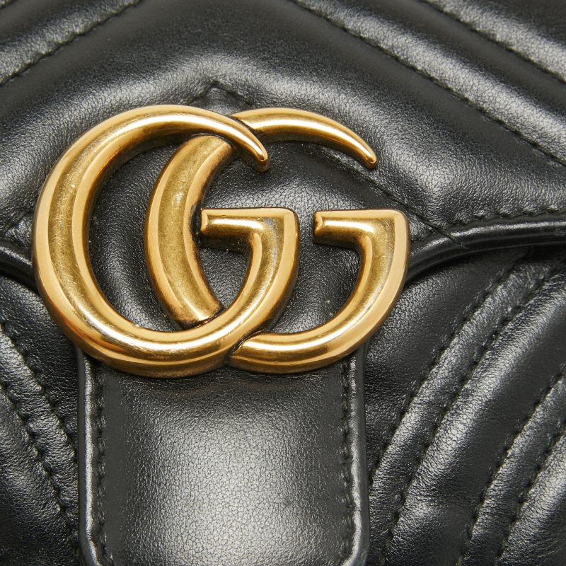 Gucci  Matelassé Leather Mini Gg Marmont Shoulder Bag - Barde - Image 3