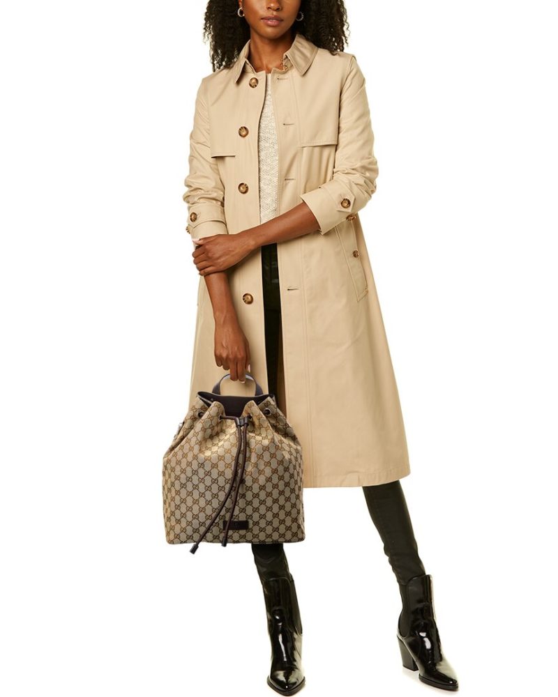 Gucci GG Canvas & Leather Backpack - Barde - Image 4