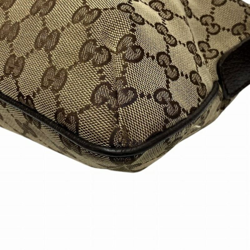 Gucci  Gg Canvas Leather Shoulder Bag (Pre-Owned) - Barde - Image 4