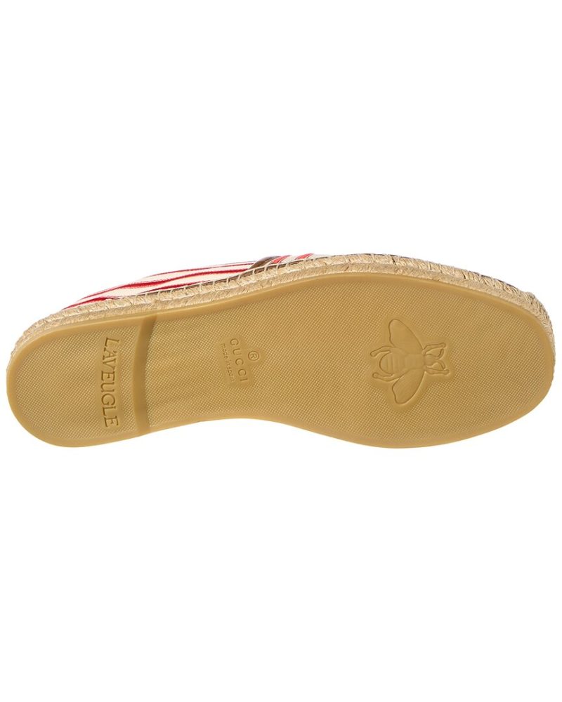 Gucci Embroidered Canvas & Leather Espadrille - Barde - Image 4