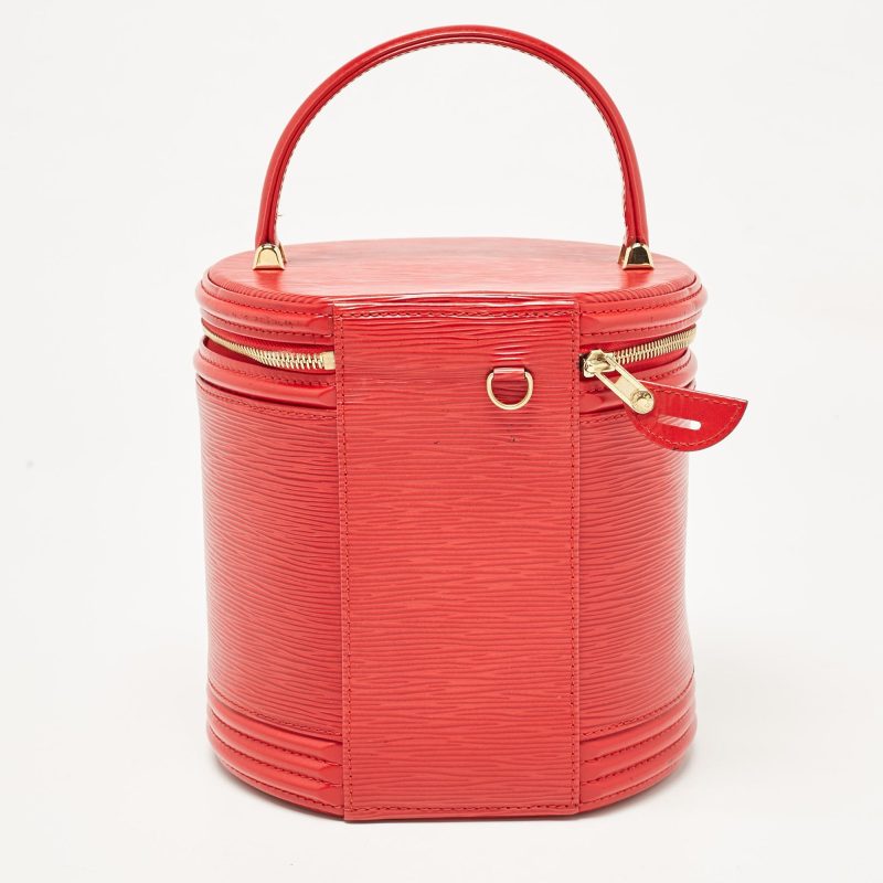 Louis Vuitton Red Epi Leather Cannes Vanity Case Bag - Barde - Image 3