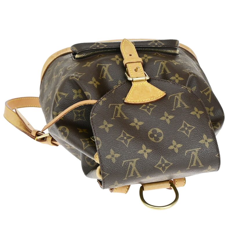 Louis Vuitton Montsouris Mm  Canvas Backpack Bag - Barde - Image 4