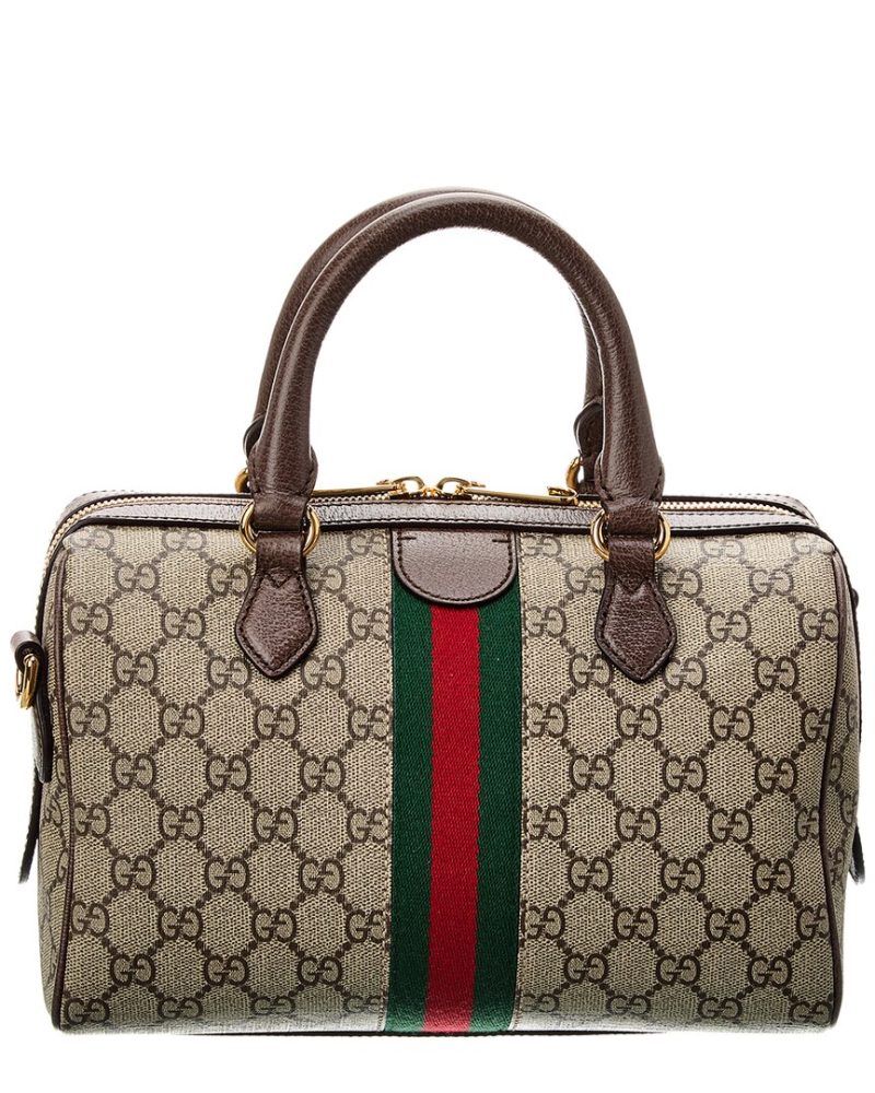 Gucci Ophidia GG Small Top Handle GG Supreme Canvas & Leather Bag - Barde - Image 2