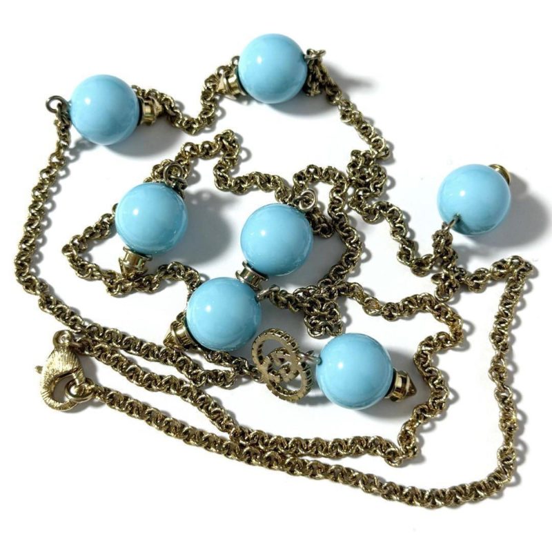 Gucci Metal Plastic Rhinestone Necklace (Pre-Owned) - Barde - Image 4