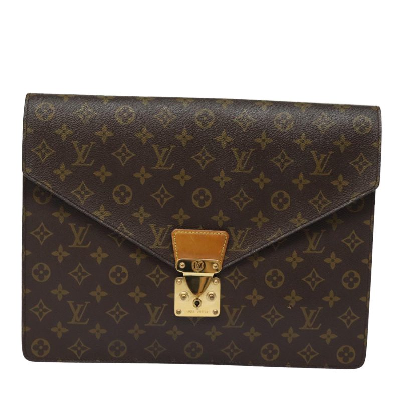 Louis Vuitton Porte Document Senateur  Canvas Briefcase Bag - Barde