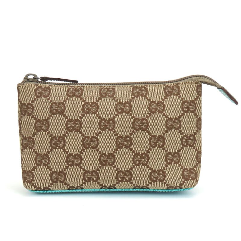 Gucci GG Canvas Leather Pouch 115237 - Barde