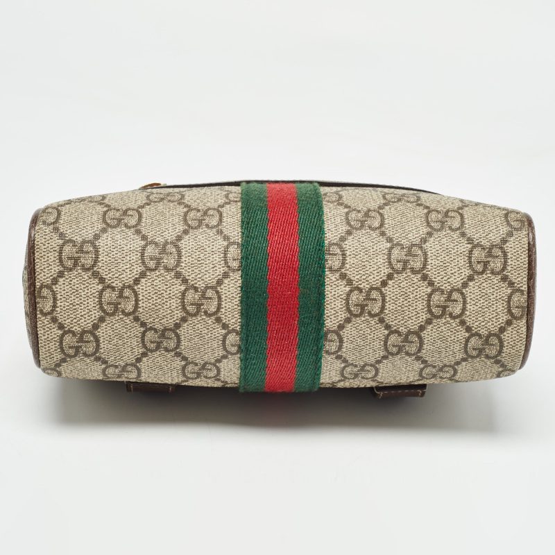 Gucci /brown Gg Supreme Canvas And Leather Ophidia Belt Bag - Barde - Image 4