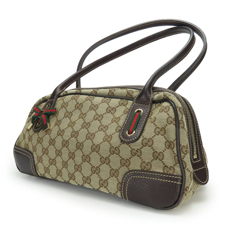 Gucci GG Canvas Leather Boston Bag 161720 - Barde - Image 2