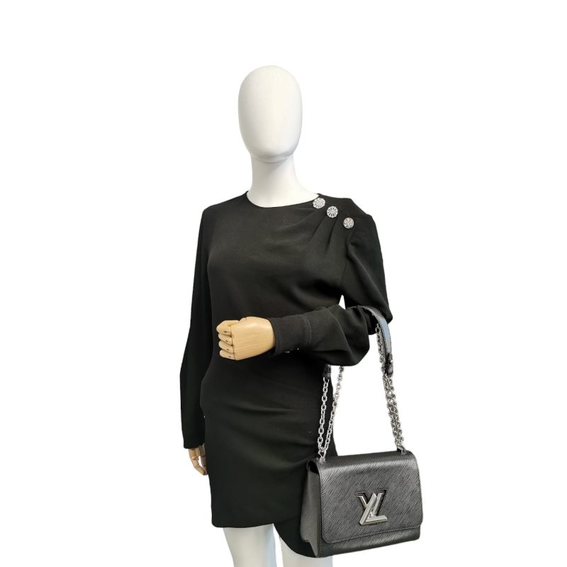 Louis Vuitton Twist MM Black Epi Silver - Barde - Image 2