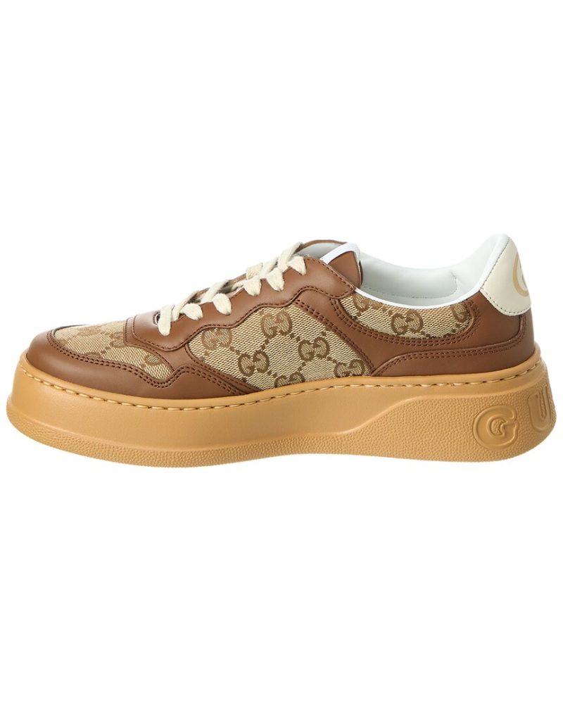 Gucci GG Canvas & Leather Sneaker - Barde - Image 2
